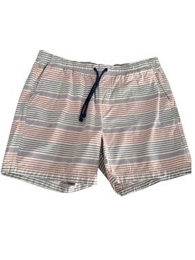 L.L. BEAN Pastel Striped Swim Shorts Lightweight Beach Summer xxl